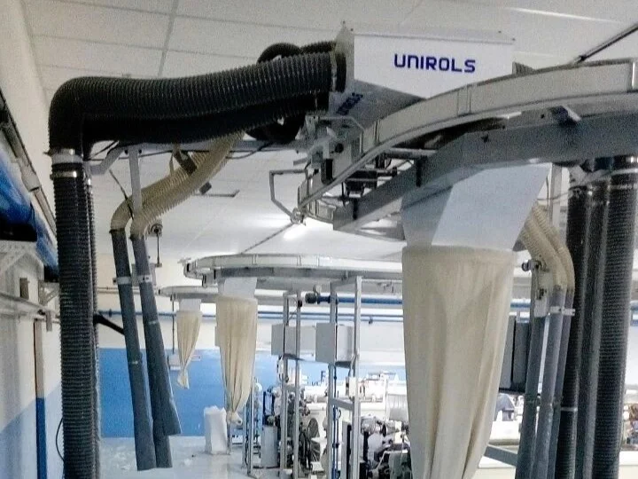 Overhead Travelling Cleaner - for weaving units - Bus Bar